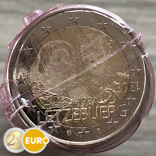 25 x 2 euros Luxemburgo 2021 - 40 años bodas Enrique foto