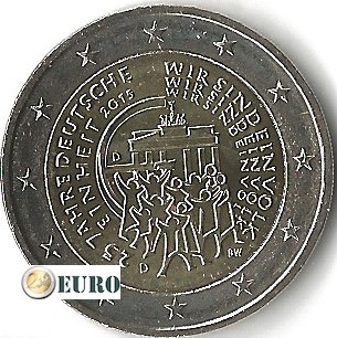 2 euros Alemania 2015 - D Unidad Alemana UNC