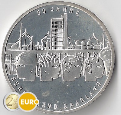 Alemania 2007 - 10 euro G 50 años Sarre BU FDC