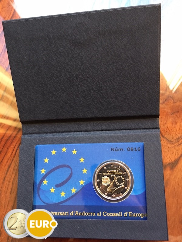 2 euros Andorra 2014 - Consejo de Europa BE Proof