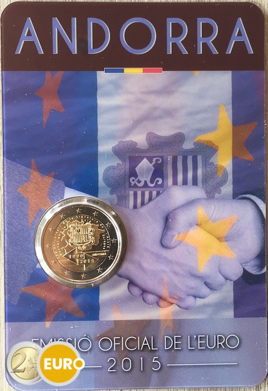 2 Euro Andorra 2015 - Zollunion EU Stgl. Coincard