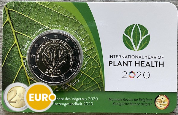 2 euros Bélgica 2020 - Sanidad Vegetal BU FDC Coincard FR