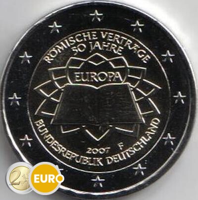 Alemania 2007 - 2 euros F Tratado de Roma TdR UNC