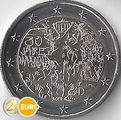 2 euros Alemania 2019 - F Muro de Berlín UNC