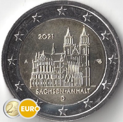 2 euros Alemania 2021 - A Sajonia-Anhalt UNC