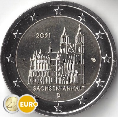 2 euros Alemania 2021 - F Sajonia-Anhalt UNC