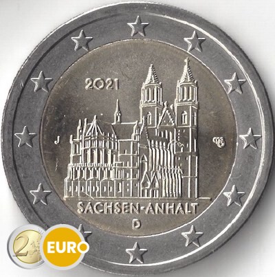 2 euros Alemania 2021 - J Sajonia-Anhalt UNC