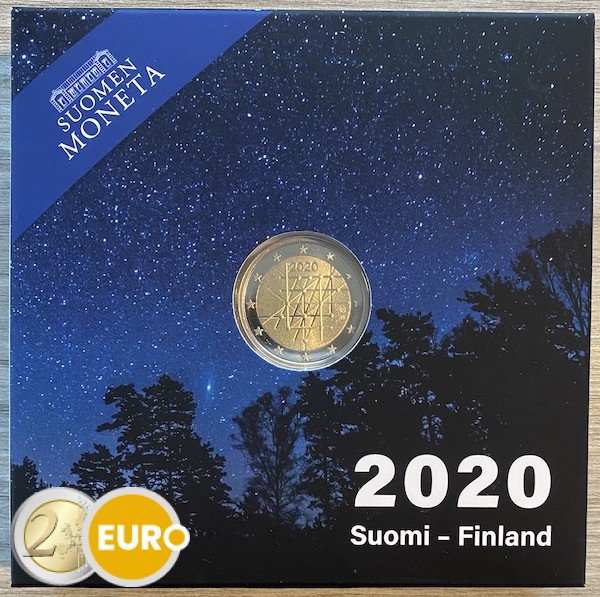 2 euros Finlandia 2020 - Universidad de Turku BE Proof