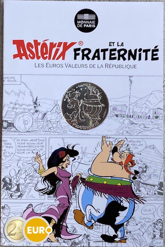 10 euro Frankrijk 2015 - Asterix fraternité in Hispania - in coincard