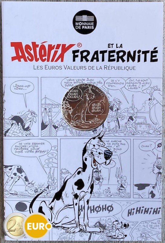 10 euros Francia 2015 - Asterix fraternidad La gran travesía - en coincard