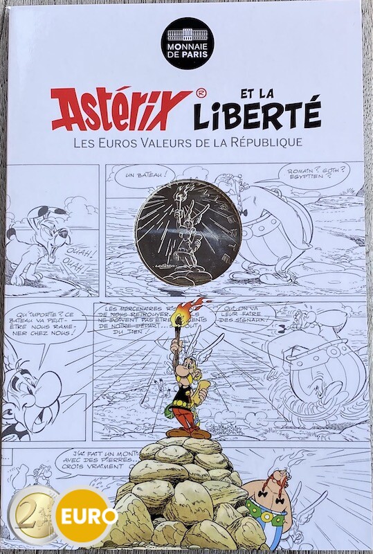 10 euros Francia 2015 - Asterix libertad La gran travesía - en coincard