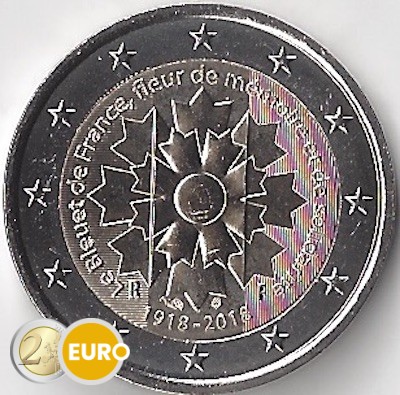 2 euro Frankrijk 2018 - Korenbloem UNC
