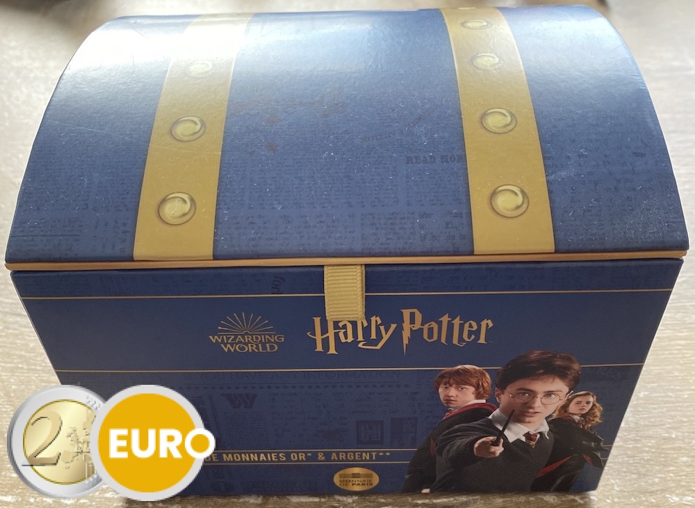 18 x 10 Euro + 4 x 50 Euro Frankreich 2021 - Harry Potter UNZ Silber Sammelbox - Band 1 + Band 2
