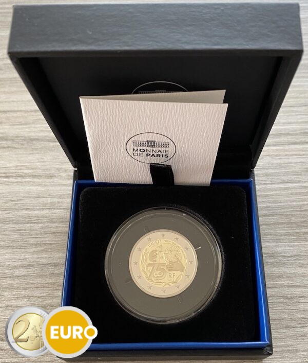 2 euros Francia 2021 - 75 años UNICEF BE Proof