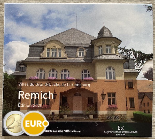 Serie de euro BU FDC Luxemburgo 2020 Remich + 2 euros Enrique