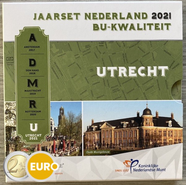 Serie de euro BU FDC Países Bajos 2021 Utrecht