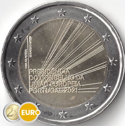 2 euros Portugal 2021 - Presidencia portuguesa de la UE UNC
