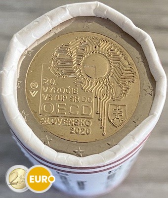 Rollo 2 euros Eslovaquia 2020 - Ingreso a la OCDE