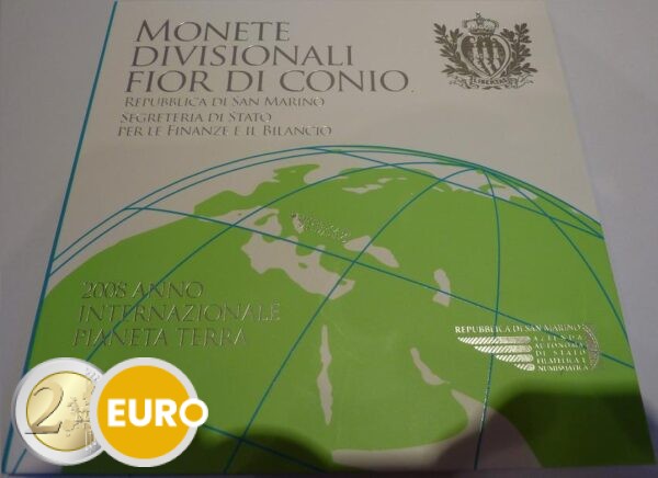 Serie de euro BU FDC San Marino 2008 + 5 euros Día de la Tierra