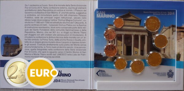 Serie de euro BU FDC San Marino 2014