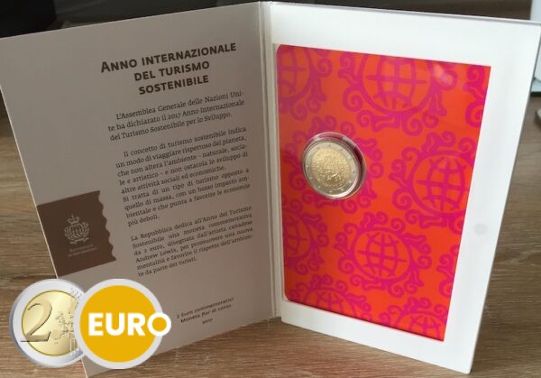 2 euros San Marino 2017 - Turismo Sostenible BU FDC
