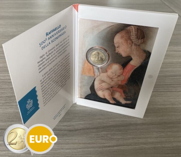 2 euro San Marino 2020 - Raffaello BU FDC