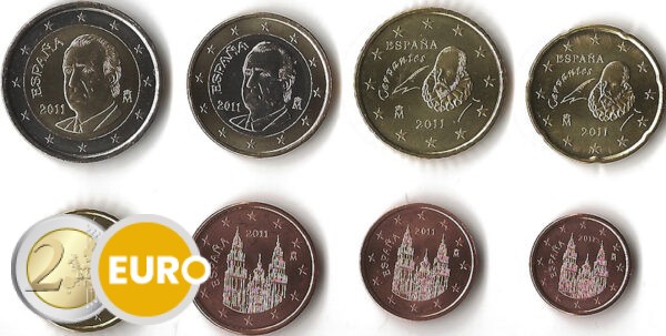 Euro set UNC Spain 2011