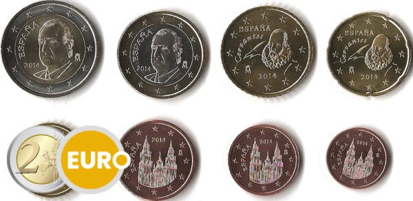 Euro set UNC Spain 2014