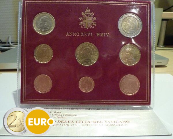 Serie de euro BU FDC Vaticano 2004
