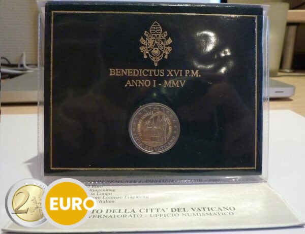 2 euros Vaticano 2005 - Jornada Mundial de la Juventud Colonia BU FDC