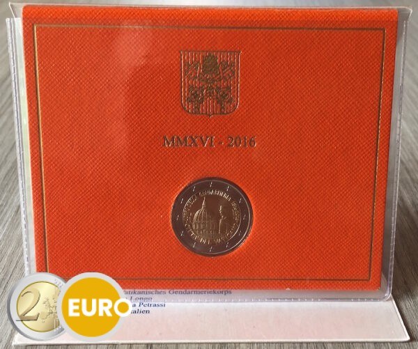 2 euros Vaticano 2016 - Guardia Vaticana BU FDC