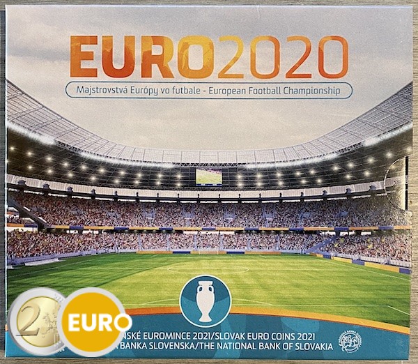 Serie de euro BU FDC Eslovaquia 2021 - EURO 2020 fútbol