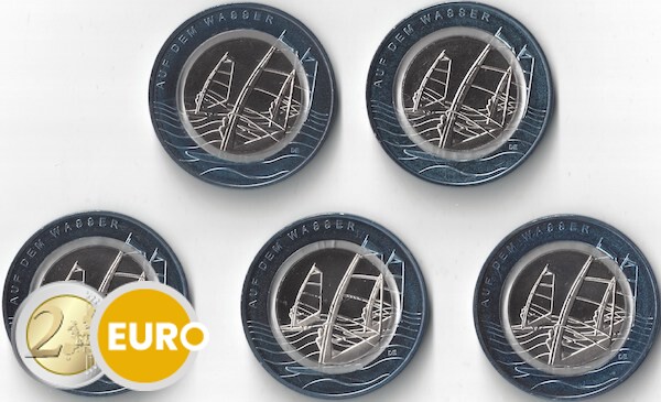 10 euros Alemania 2021 - En el agua ADFGJ UNC