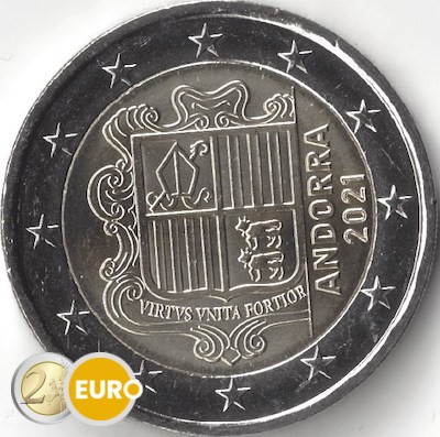 2 euros Andorra 2021 - Escudo de armas UNC