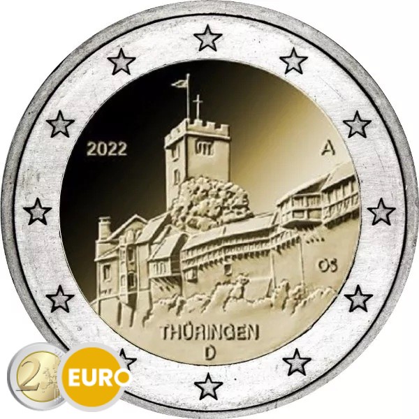 2 euros Alemania 2022 - ADFGJ Turingia UNC