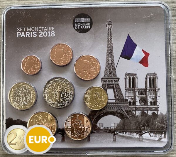 Euro set BU FDC France 2018 - Paris