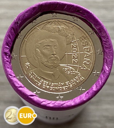 Rolle 2 Euro Spanien 2022 - 500 Jahre erste Weltumsegelung