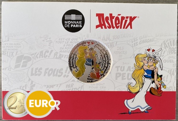 50 euros Francia 2022 - Asterix Amor BE Proof Plata colorado