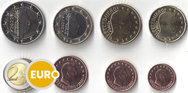 Serie de euro UNC Luxemburgo 2022