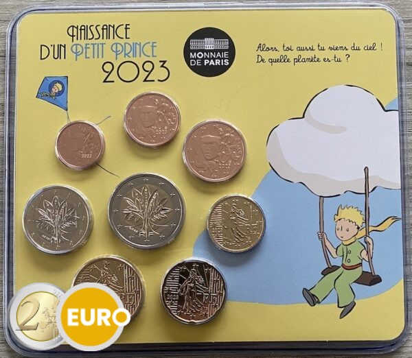 Serie de euro BU FDC Francia 2023 - El Principito nacimiento niño
