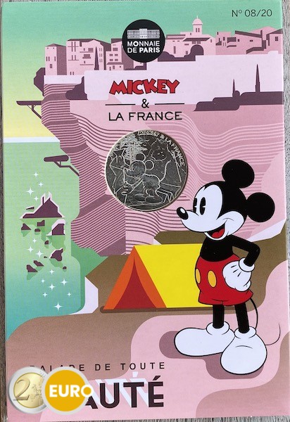 10 euros Francia 2018 - Mickey Hermoso paseo - en coincard