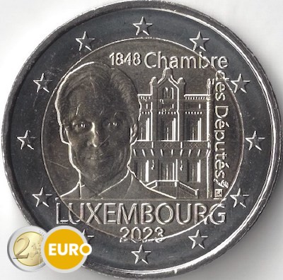 2 euros Luxemburgo 2023 - 175 años de la Cámara de Diputados UNC