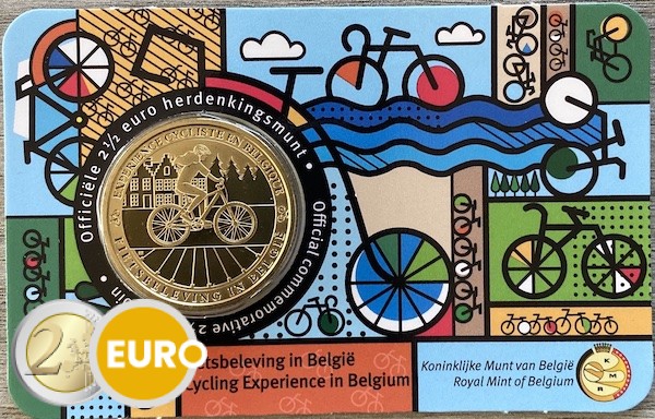 2,50 euros Bélgica 2023 - Experiencia ciclista BU FDC Coincard NL