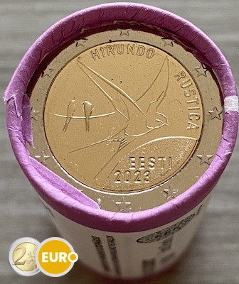 Rollo 2 euros Estonia 2023 - Golondrina Común UNC