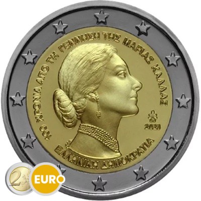 2 euros Grecia 2023 - María Callas UNC