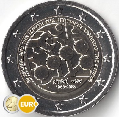 2 euros Chipre 2023 - Banco Central UNC
