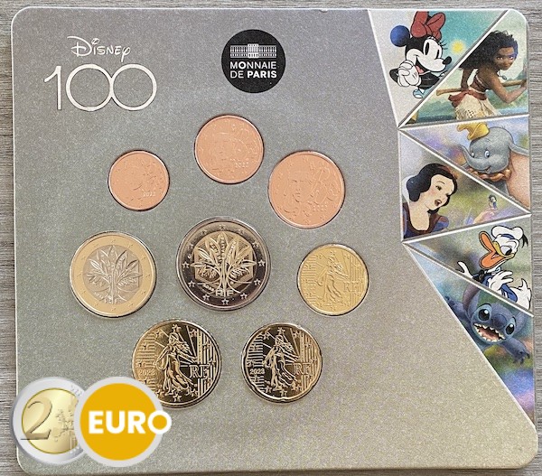 Serie de euro BU FDC Francia 2023 - 100 años Disney