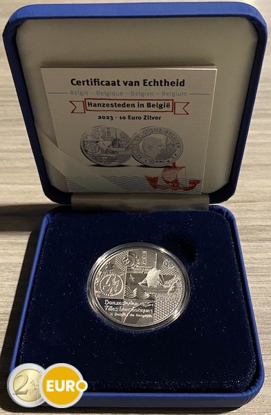 10 euro Belgium 2023 - Hanseatic cities BE Proof Silver