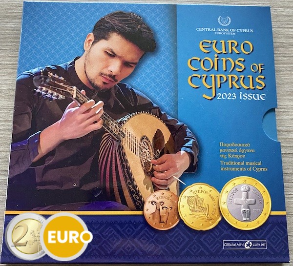 Serie de euro BU FDC Chipre 2023 - Instrumentos musicales tradicionales