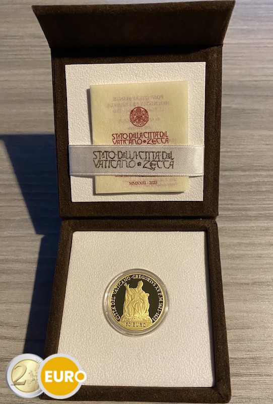50 Euro Vatikan 2023 - Gregor XV PP Gold